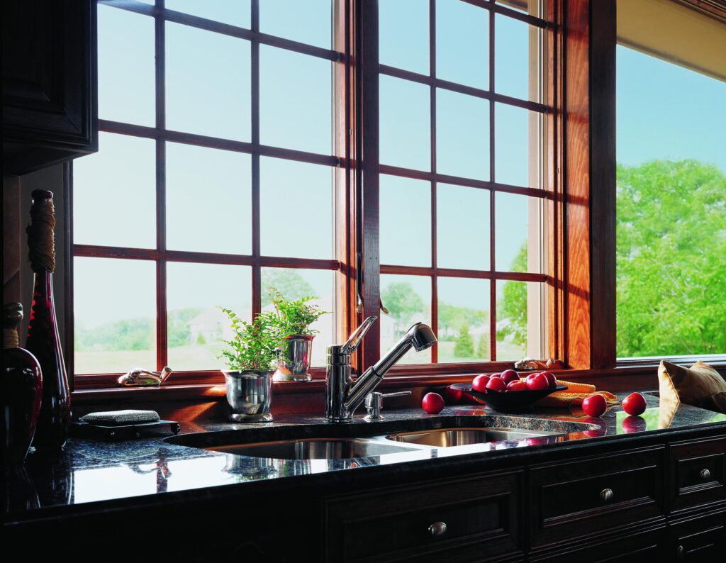 Over Sink Kitchen View build with Andersen 400 Series Casement Windows